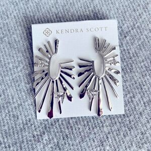 Kendra Scott Melody Bird Silver Hoop Earrings